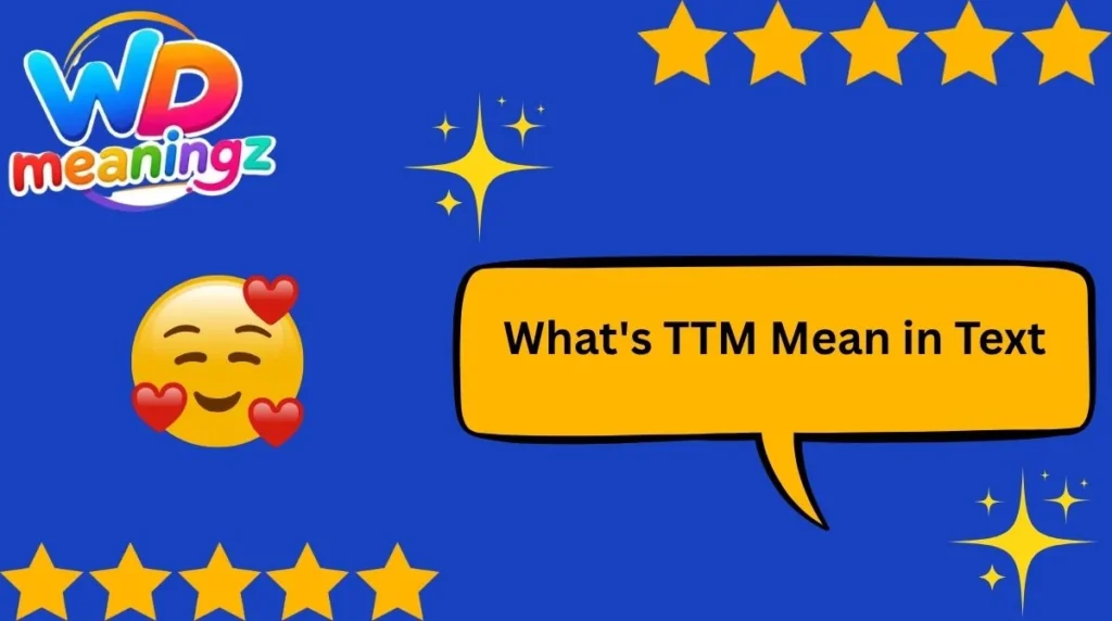 What's TTM Mean in Text